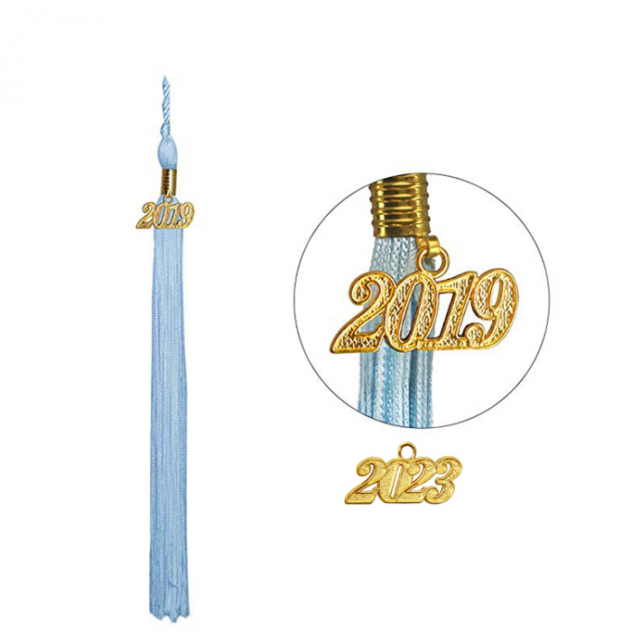 Matte Light Blue Bachelors Gown, Cap, & Tassel [3]