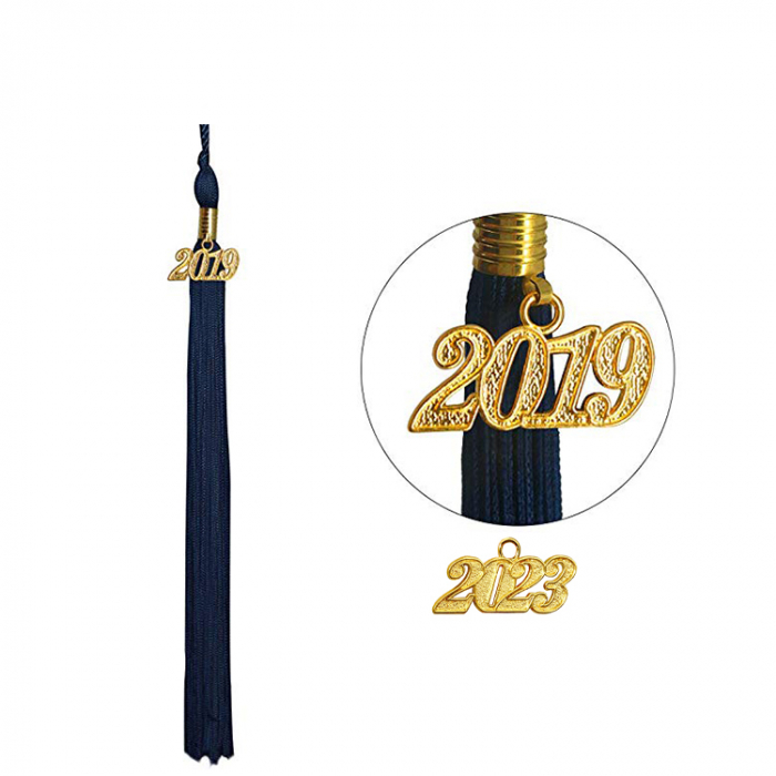 Matte Navy Blue Bachelors Gown, Cap, & Tassel [3]