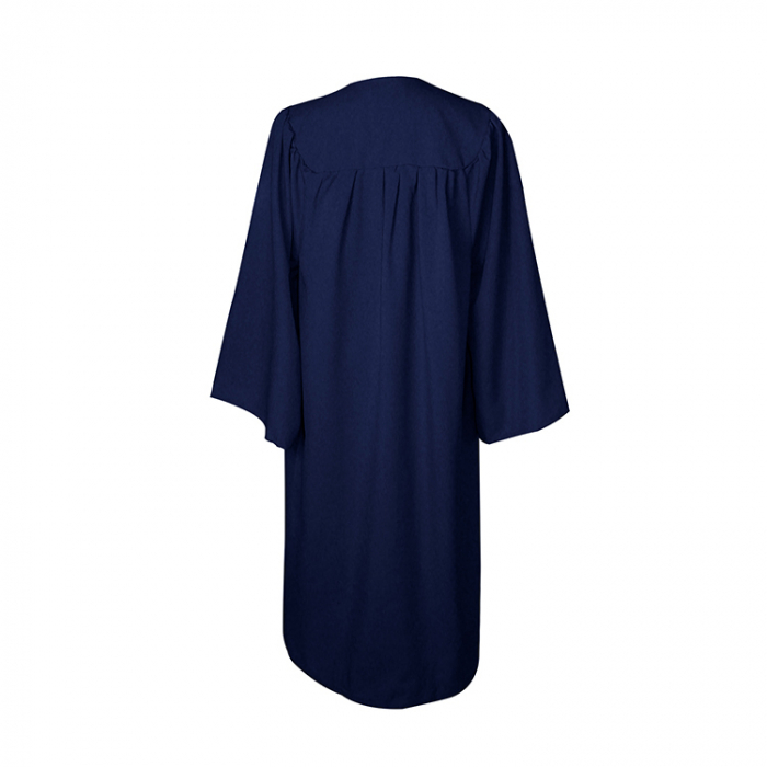 Matte Navy Blue Bachelors Gown, Cap, & Tassel [5]