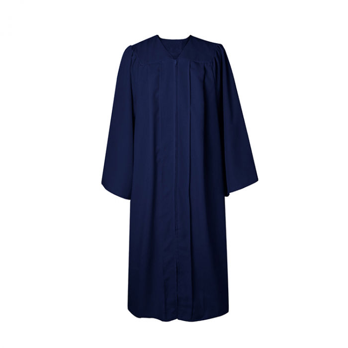 Matte Navy Blue Bachelors Gown, Cap, & Tassel [4]
