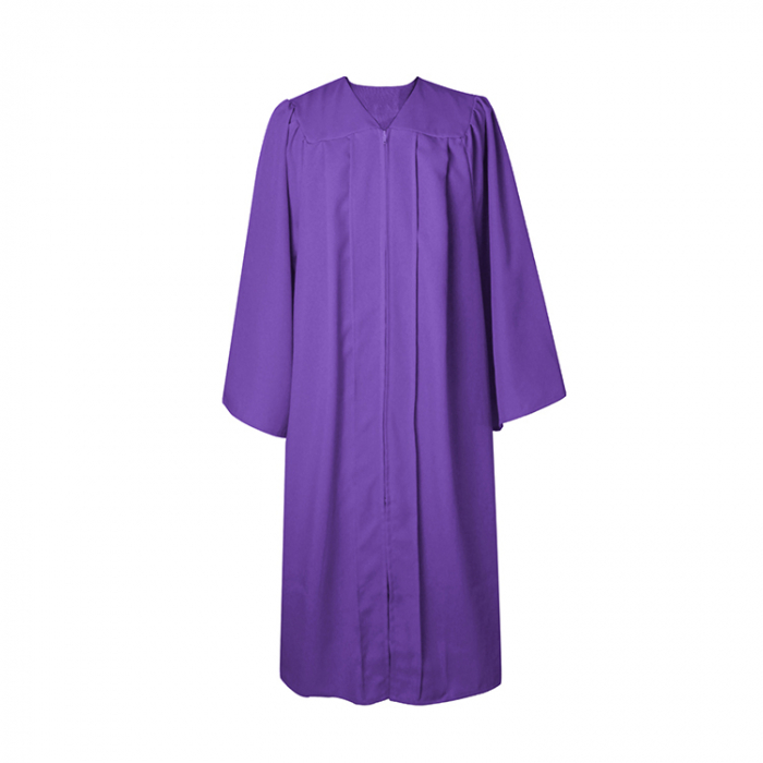 Matte Purple Bachelors Gown, Cap, & Tassel [4]