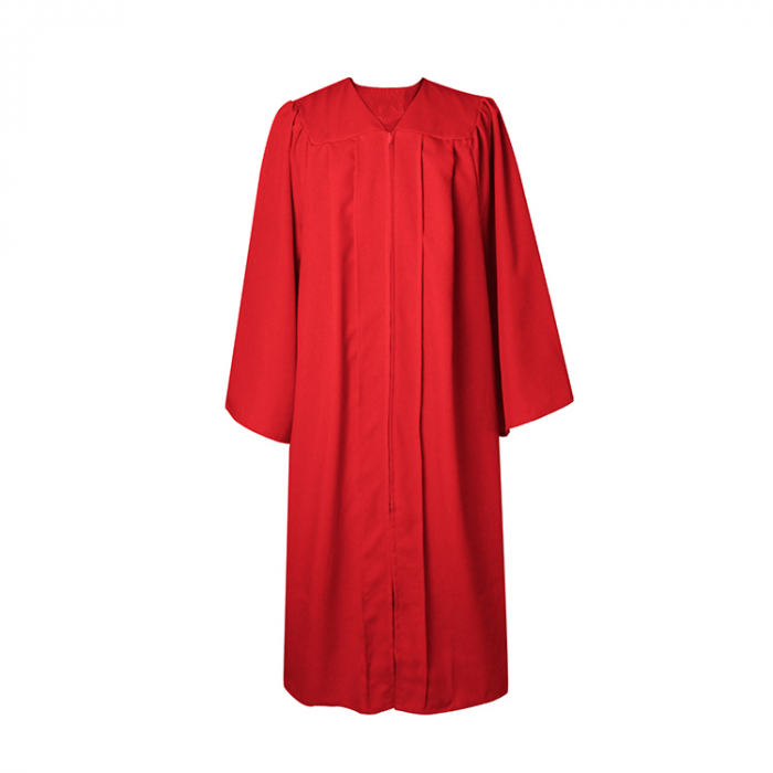 Matte Red Bachelors Gown, Cap, & Tassel [4]