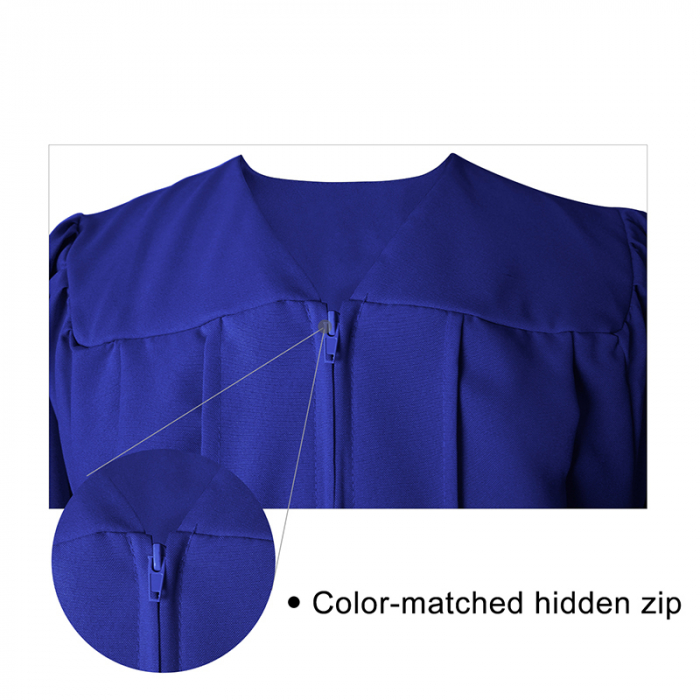 Matte Royal Blue Bachelors Gown, Cap, & Tassel [4]