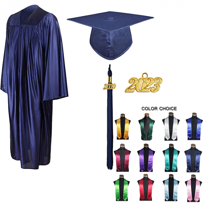 Purple Bachelors Gown, Cap & Tassel [9]