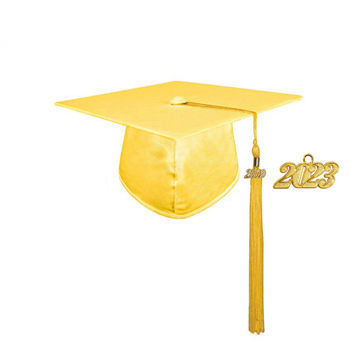 Shiny Gold Bachelors Gown, Cap & Tassel [2]