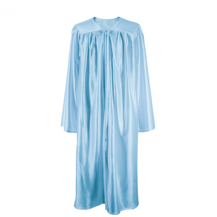 Shiny  Light Blue Bachelors Gown, Cap & Tassel [4]