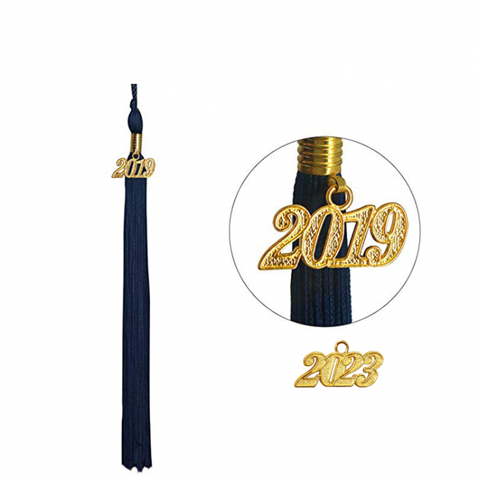 Shiny Navy Blue Bachelors Cap [2]
