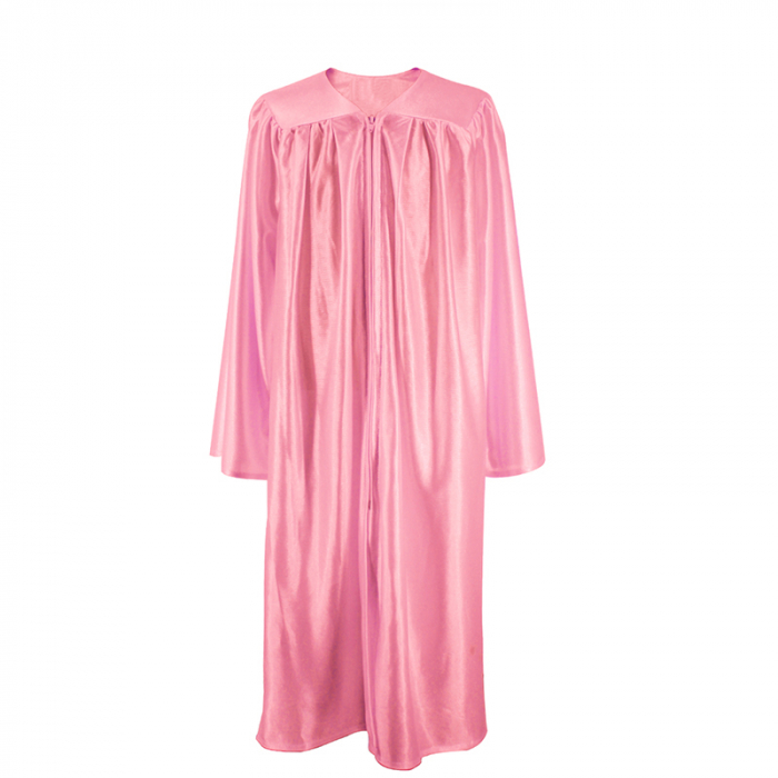 Shiny Pink Bachelors Gown, Cap & Tassel [4]