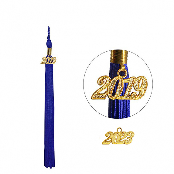 Shiny Royal Blue Bachelors Cap [2]