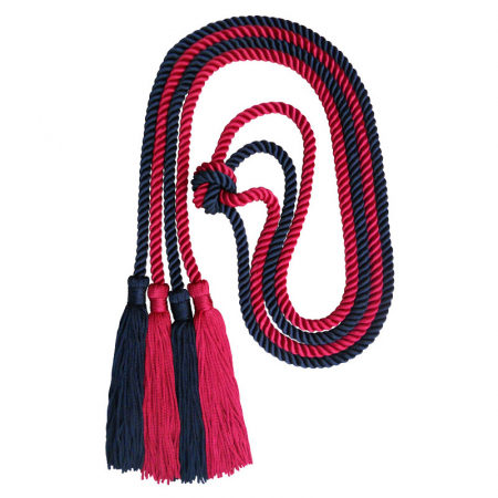 Honor Cords - Black and Red Honor Cord