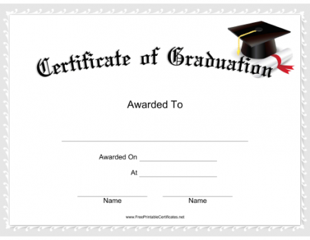 Diplomas/Covers/Tubes/Certificates - Certificate 1