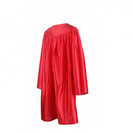 Kindergarten - Promotion-Shiny-Red-Kindergarten-Kid-Graduation-Gown