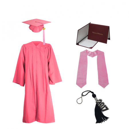 Kindergarten Children Matte Pink Graduation Cap Gown - China Graduation Cap  Gown and Wholesale Graduation Cap Gown price | Made-in-China.com