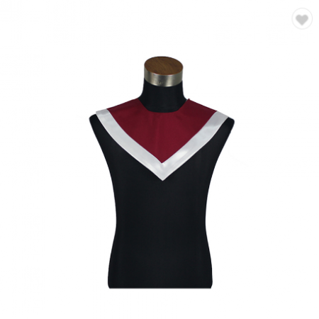 Hood - Maroon and White V Stole