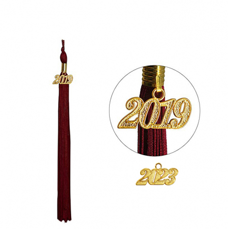 Maroon Bachelors Gown, Cap & Tassel [2]
