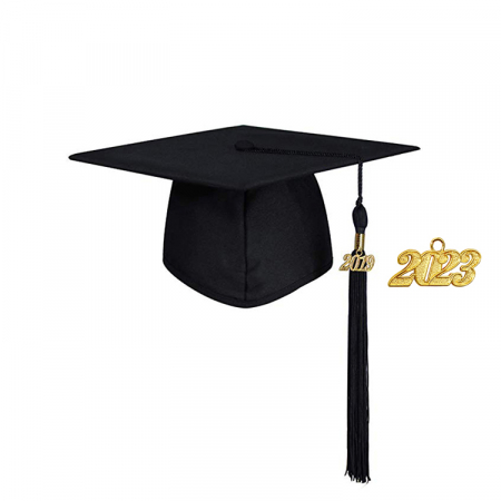 Cap & Tassel - Matte Black  Bachelors Cap