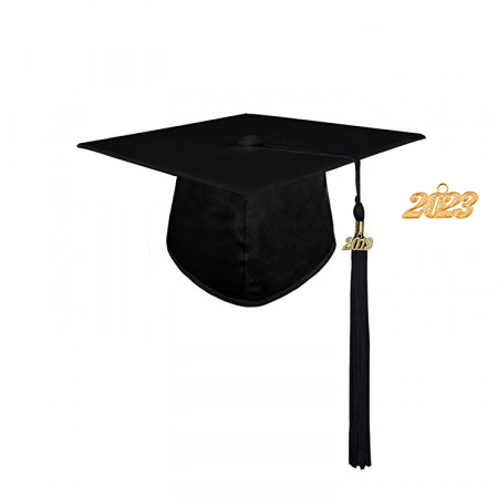 Cap & Tassel - Matte Black  Doctoral Cap