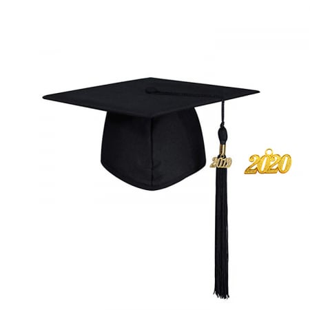 Cap & Tassel - Matte Black  Masters Cap