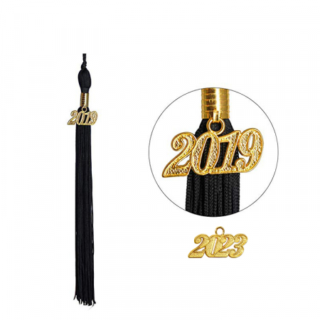 Matte Deluxe Black Bachelors Gown, Cap, & Tassel [2]