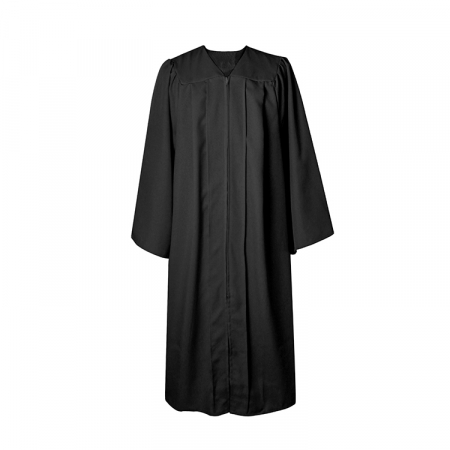 Matte Deluxe Black Bachelors Gown, Cap, & Tassel [3]