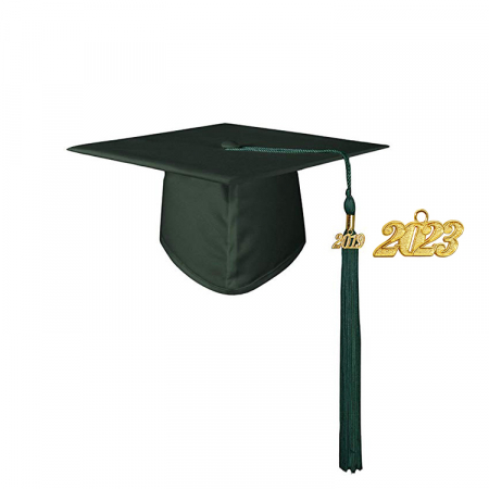 Matte Hunter Bachelors Gown, Cap, & Tassel [1]