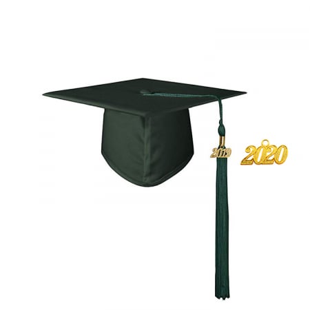 Cap & Tassel - Matte Hunter Masters Cap