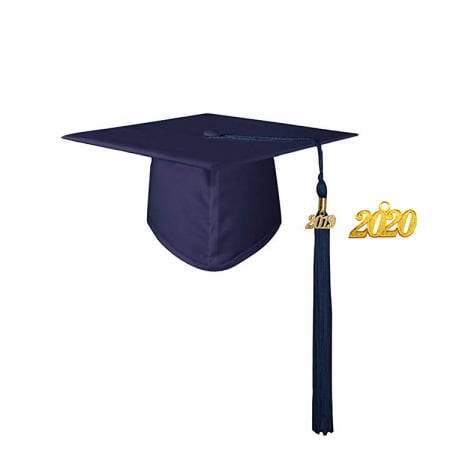 Cap & Tassel - Matte Navy Masters Cap