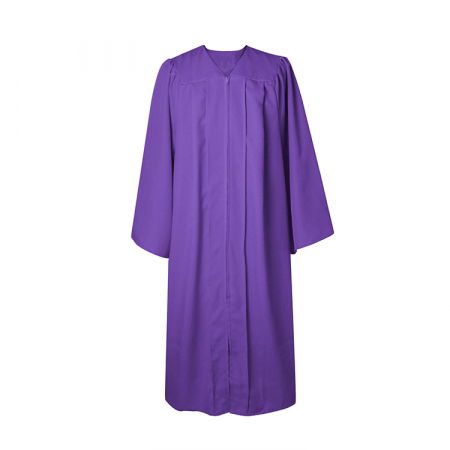 Matte Purple Bachelors Gown, Cap, & Tassel [3]