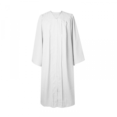 Gown - Matte White  Bachelors Gown