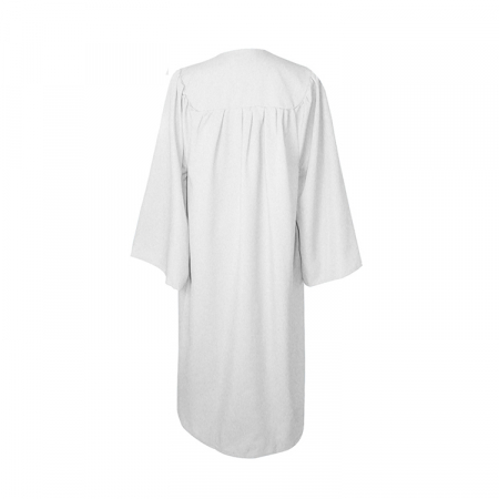 Matte White Bachelors Gown, Cap, & Tassel [3]