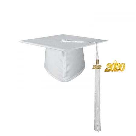 Cap & Tassel - Matte White  Masters Cap
