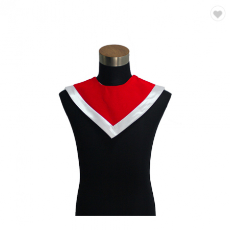 Hood - Red and White V Stole
