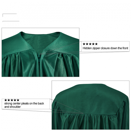 Shiny Forest Green Bachelors Gown [1]