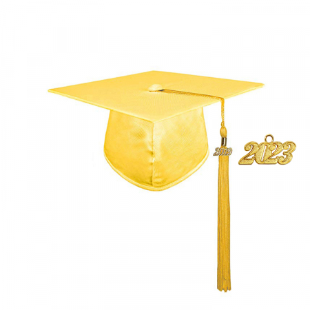 Shiny Gold Bachelors Gown, Cap & Tassel [1]