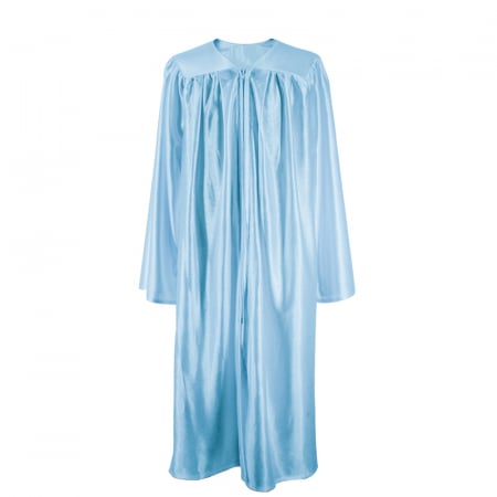 Gown - Shiny Light Blue Bachelors Gown