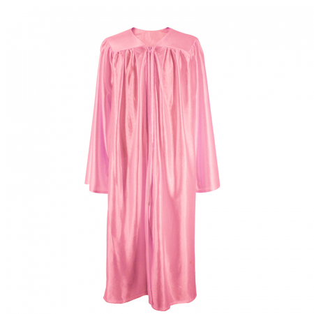 Shiny Pink Bachelors Gown, Cap & Tassel [3]