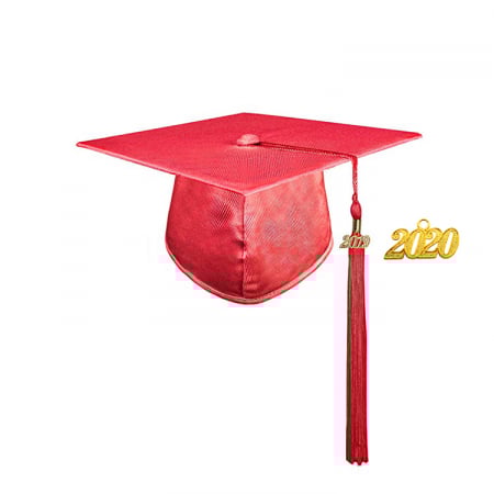Cap & Tassel - Shiny Red Masters Cap