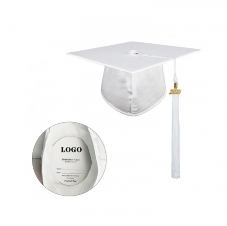 Kindergarten - Shiny White Bachelors Cap