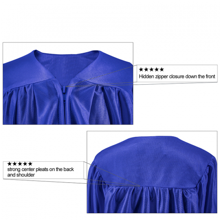 Shiny Royal Blue Bachelors Gown [1]