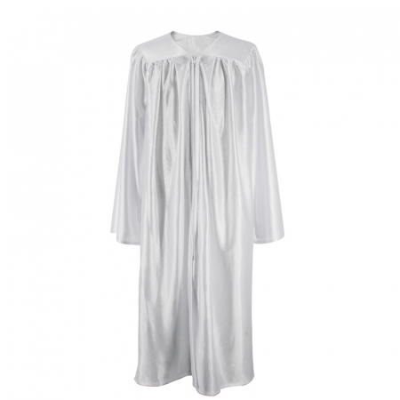 Shiny White Bachelors Gown, Cap & Tassel [5]