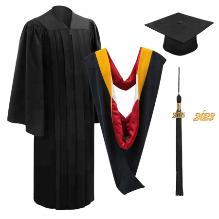 Bachelors Gown, Cap, Tassel and Hood