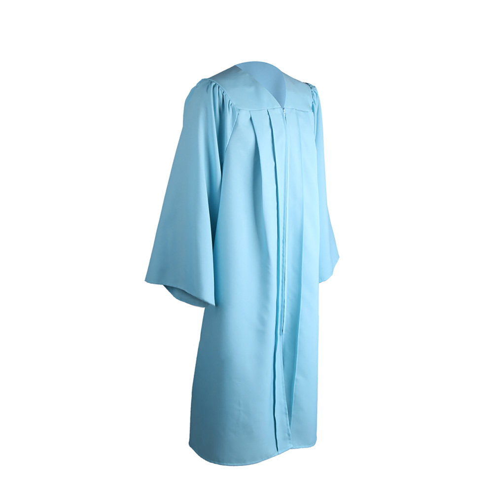 Matte Light Blue Bachelors Gown