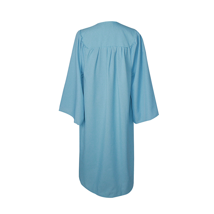 Matte Light Blue Bachelors Gown