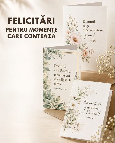 Aici găsești o gamă largă de felicitări