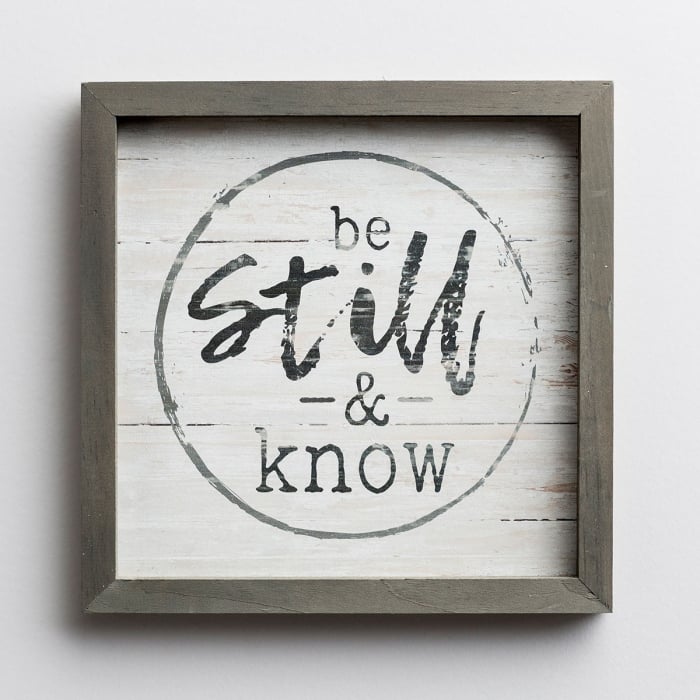 Be still and know [3]