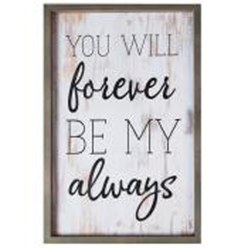 You will forever be my always [1]