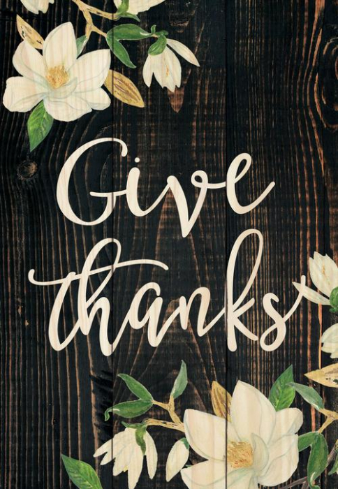 Give thanks [1]