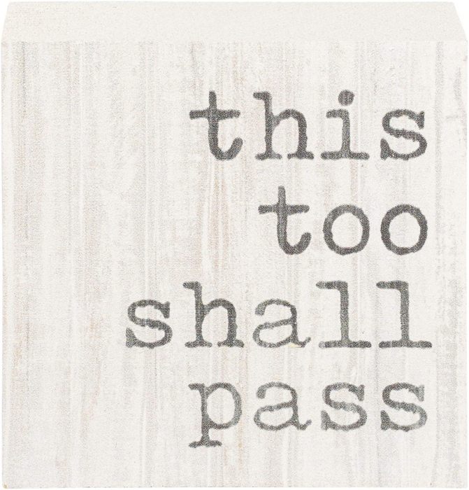 This too shall pass [1]