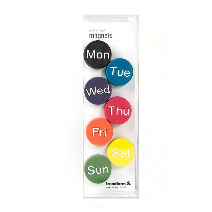 Magnet - zilele saptamanii - WEEKDAYS (7 buc/set) [2]