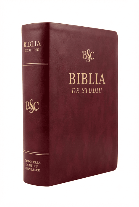 Biblia de studiu Cornilescu - piele ecologica bordo [3]